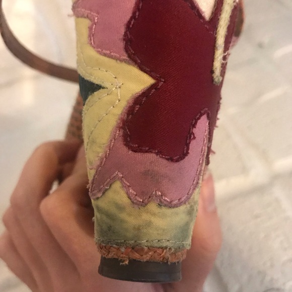 Multicolored Floral Wedges - Picture 7 of 8